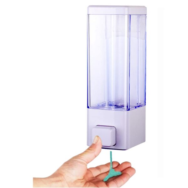 White Transparent Soap Dispenser