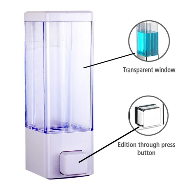 White Transparent Soap Dispenser