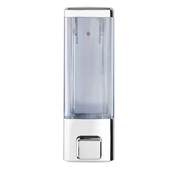 Sliver With Tranparent Body Soap Dispenser